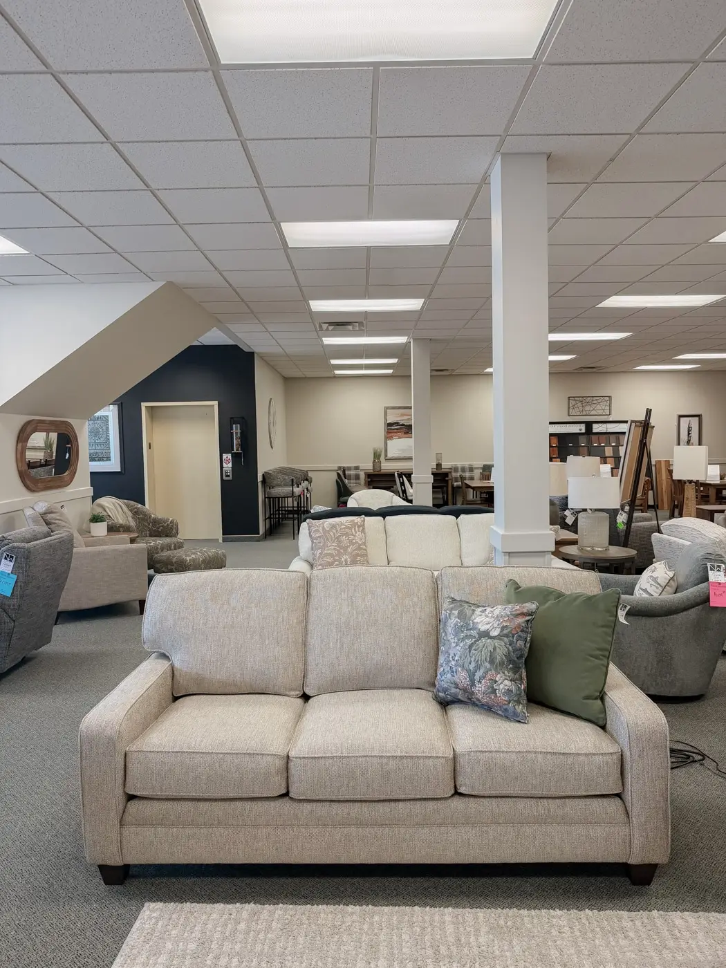 Smith Brothers upholstered sofa in Sibley, IA from Northwest Decor & Furniture
